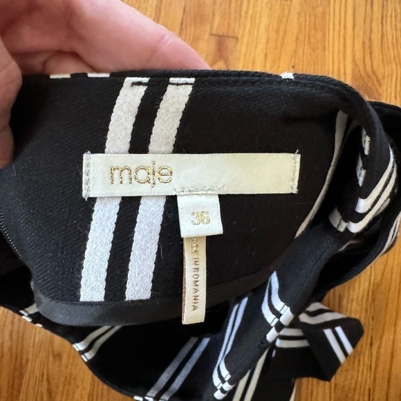 Maje Jakila Midi Striped Skirt - Picture 3 of 6